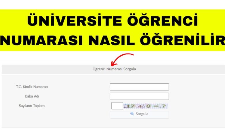 Öğrenci Okul Numarası Öğrenme