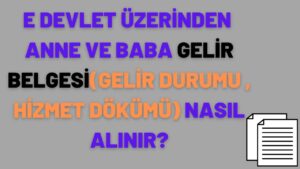 Çalışmayanlar İçin Gelir Belgesi Nasıl Alınır? Nereden Alınır?