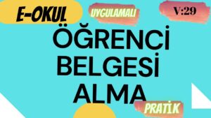 Öğrenci Belgesi Nasıl Çıkarılır? Nasıl Alınır?