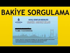 İBB Sosyal Yardım Kartı Bakiye Sorgulama ve Öğrenme (E-Devlet)