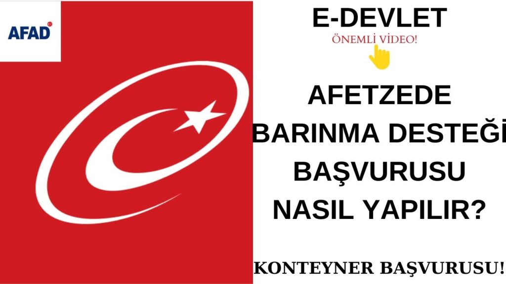 AFAD Yardım Başvurusu Nasıl Yapılır? E-Devlet Başvuru Formu