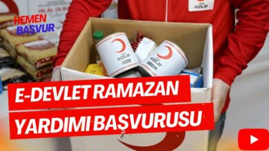 E-Devlet Ramazan Yardımı Başvurusu