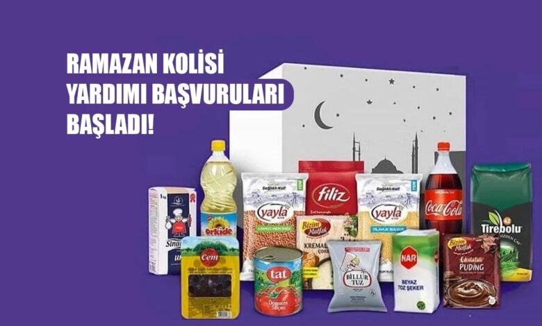 Ramazan Erzak Kolisi Yardımı Başvurusu