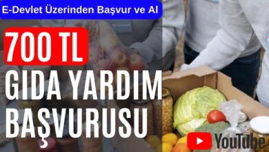 700 TL Gıda Yardımı Başvurusu