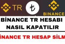 Binance TR Hesabı Kalıcı Silme Linki