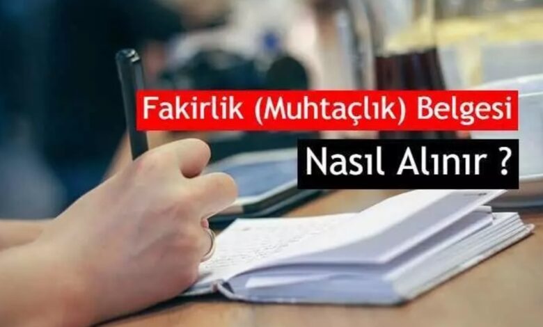 Fakirlik Belgesi Nasıl Alınır