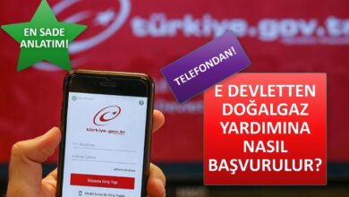 Doğalgaz Yardımı Başvuru Ekranı