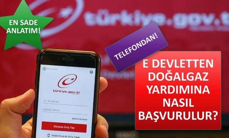 Doğalgaz Yardımı Başvuru Ekranı
