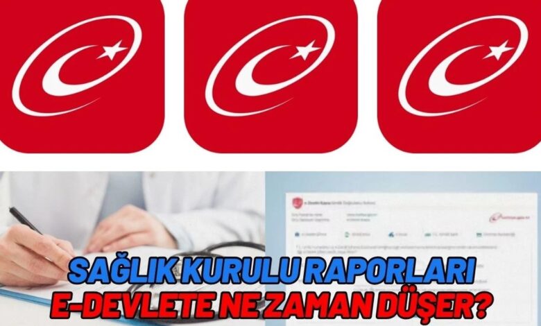 Sağlık Kurulu Raporu E-Devlete Ne Zaman Düşer