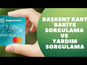 Başkent Kart Bakiye Sorgulama ve Limit Öğrenme