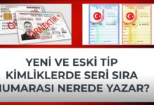 Yeni Kimlikte Seri No Nerede Yazar