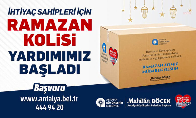 Antalya Büyükşehir Belediyesi Ramazan Yardımı Başvurusu